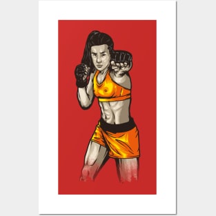 mma woman strong Posters and Art